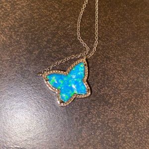 kendra scott blue butterfly necklace